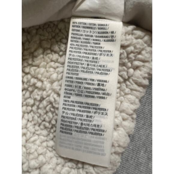 Gilly Hicks Gray Button Up Sweater With Faux Fur Lining Size L - Picture 4 of 5